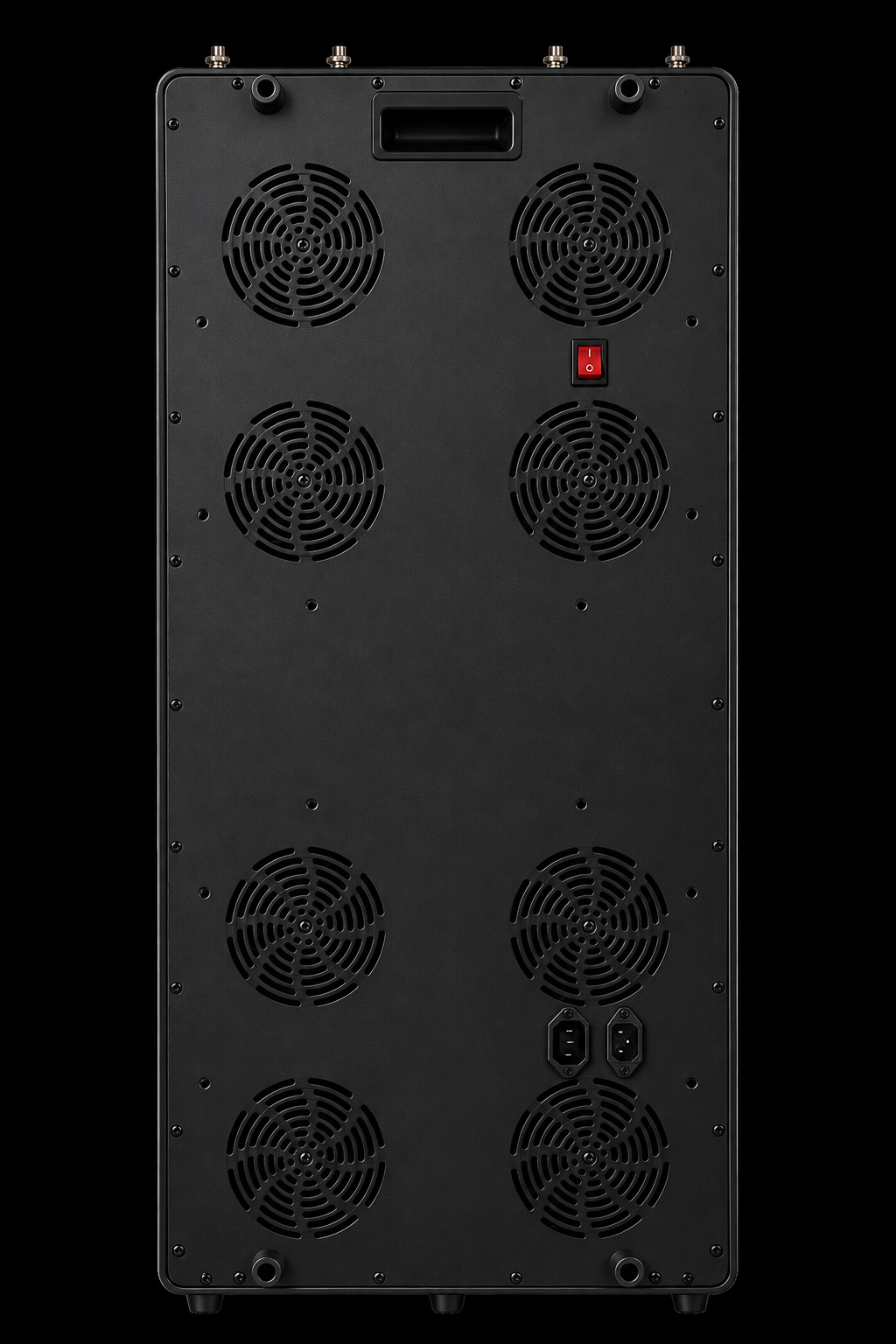 Rear view of the black NrG Aurora panel